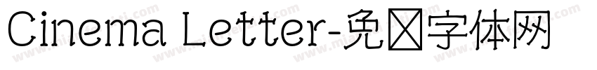 Cinema Letter字体转换